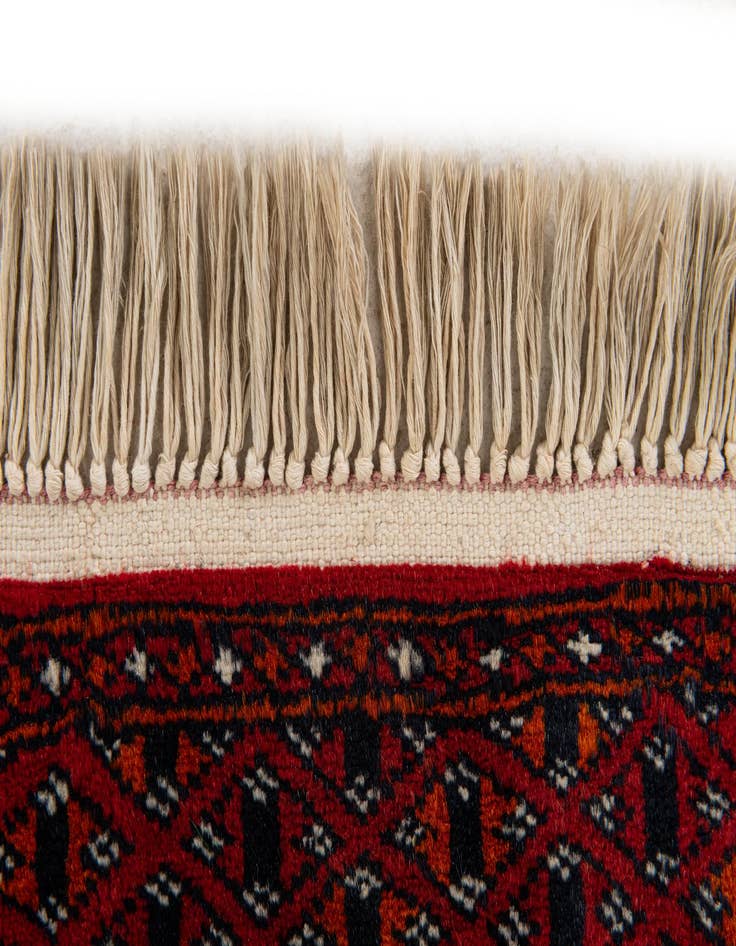 Detail image of  2' 2 x 4'  Hand Knotted Bokhara Oriental Wool Runner Rug