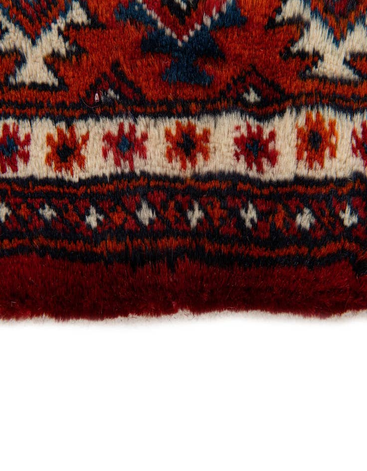 Detail image of  2' 2 x 4'  Hand Knotted Bokhara Oriental Wool Runner Rug