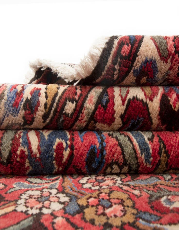 Detail image of  5' 1 x 10' 4  Hand Knotted Bortschalu Persian Wool Runner Rug