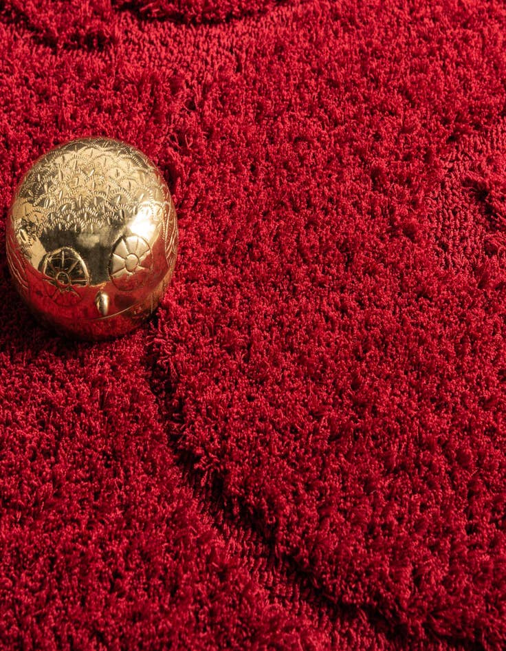 Detail image of  2' x 6' 7 Botanical Shag Runner Rug