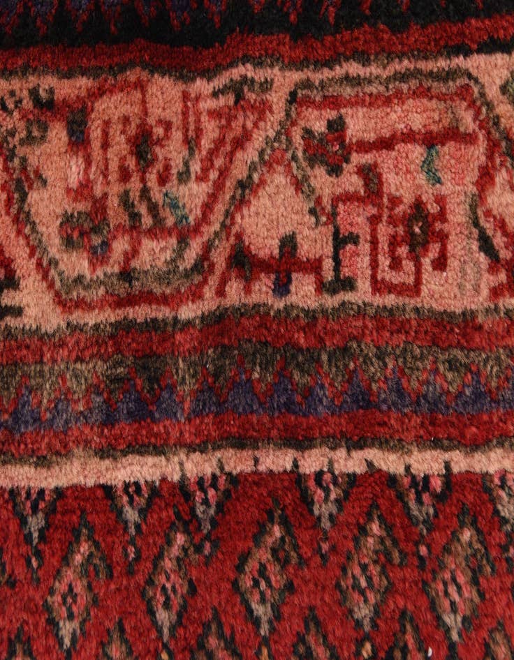 Detail image of  3' 8 x 10' 9  Hand Knotted Botemir Persian Wool Runner Rug