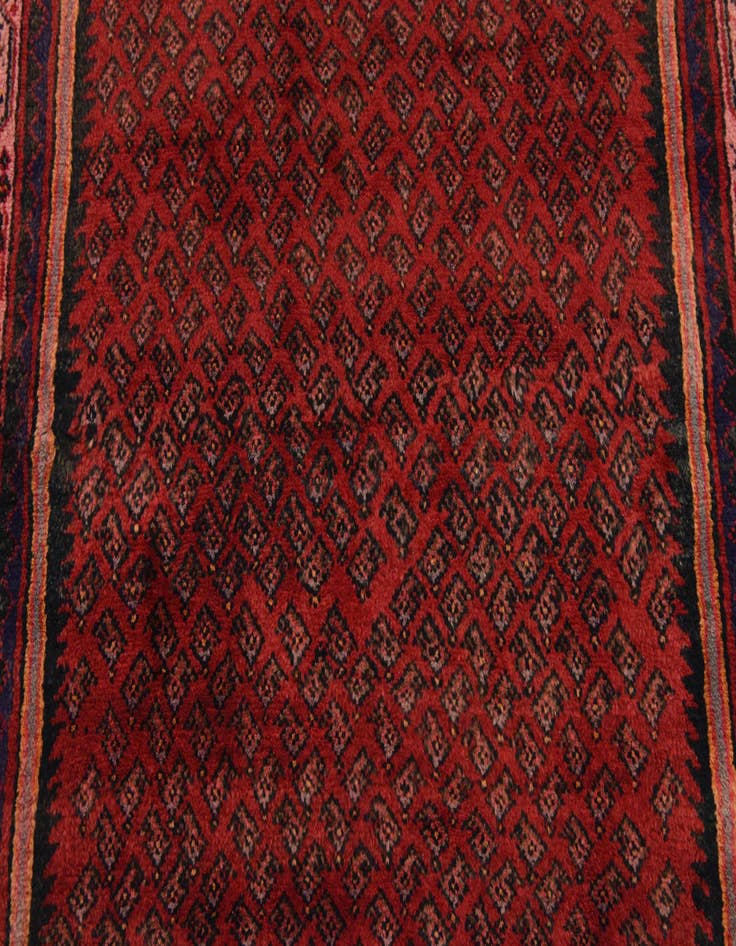 Detail image of  3' 8 x 10' 9  Hand Knotted Botemir Persian Wool Runner Rug