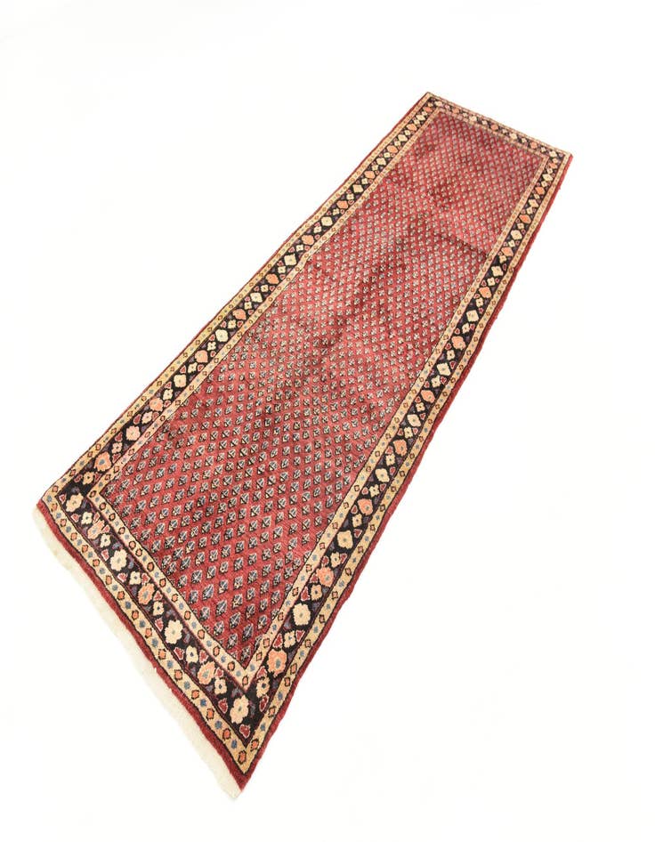 Detail image of  3' 9 x 10' 9  Hand Knotted Botemir Persian Wool Runner Rug