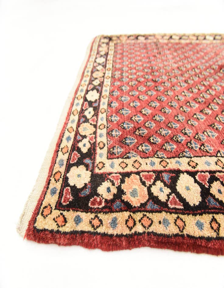 Detail image of  3' 9 x 10' 9  Hand Knotted Botemir Persian Wool Runner Rug