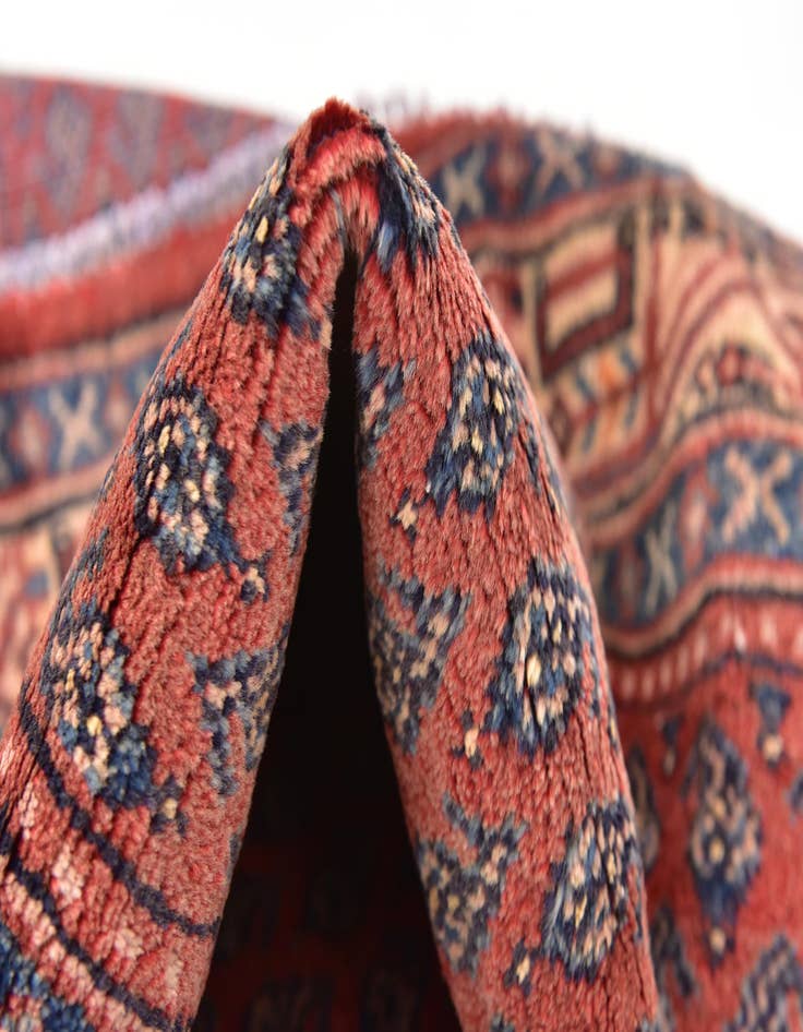 Detail image of  3' 9 x 10' 9  Hand Knotted Botemir Persian Wool Runner Rug