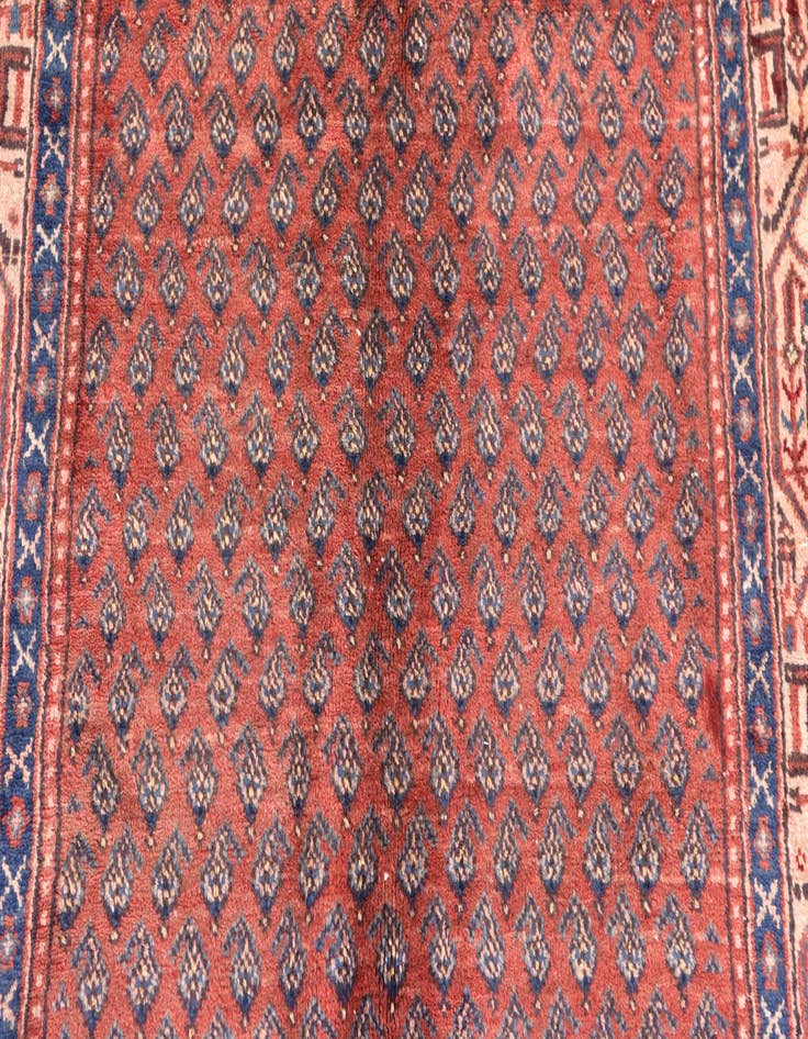 Detail image of  3' 9 x 10' 9  Hand Knotted Botemir Persian Wool Runner Rug