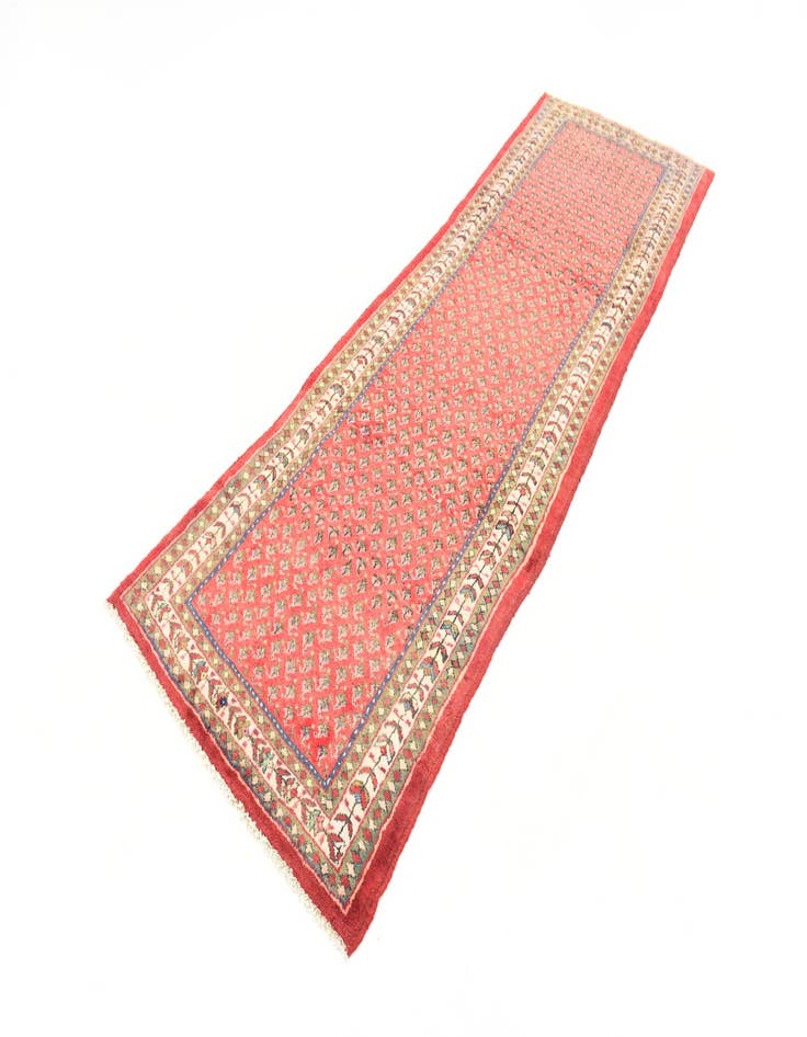 Detail image of  3' 5 x 10' 2  Hand Knotted Botemir Persian Wool Runner Rug