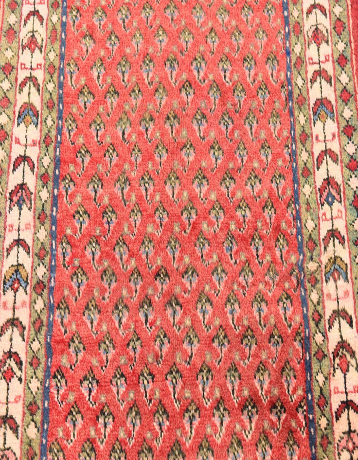 Detail image of  3' 5 x 10' 2  Hand Knotted Botemir Persian Wool Runner Rug