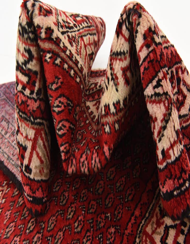 Detail image of  3' 6 x 9' 11  Hand Knotted Botemir Persian Wool Runner Rug