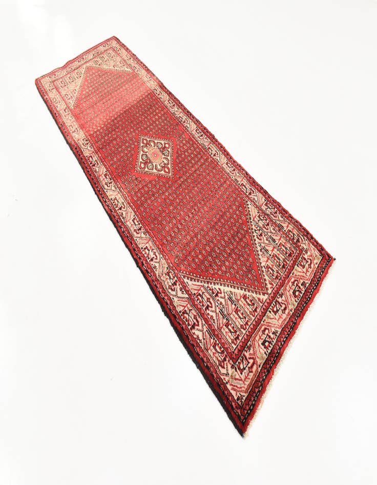 Detail image of  3' 6 x 9' 11  Hand Knotted Botemir Persian Wool Runner Rug