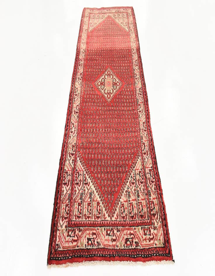 Detail image of  3' 6 x 9' 11  Hand Knotted Botemir Persian Wool Runner Rug