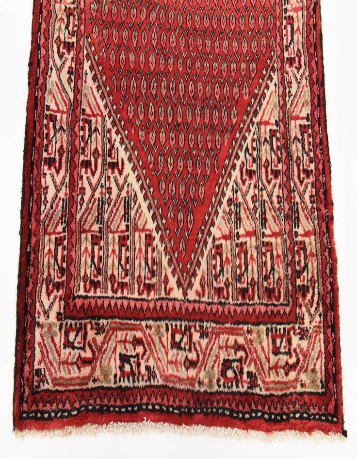 Detail image of  3' 6 x 9' 11  Hand Knotted Botemir Persian Wool Runner Rug