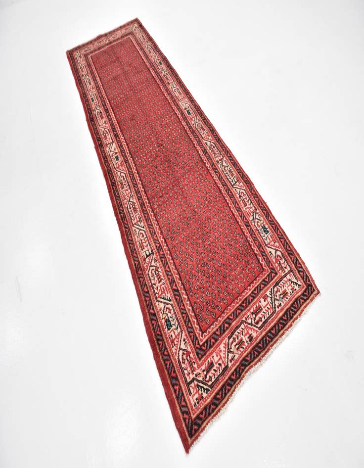 Detail image of  3' 6 x 10' 3  Hand Knotted Botemir Persian Wool Runner Rug