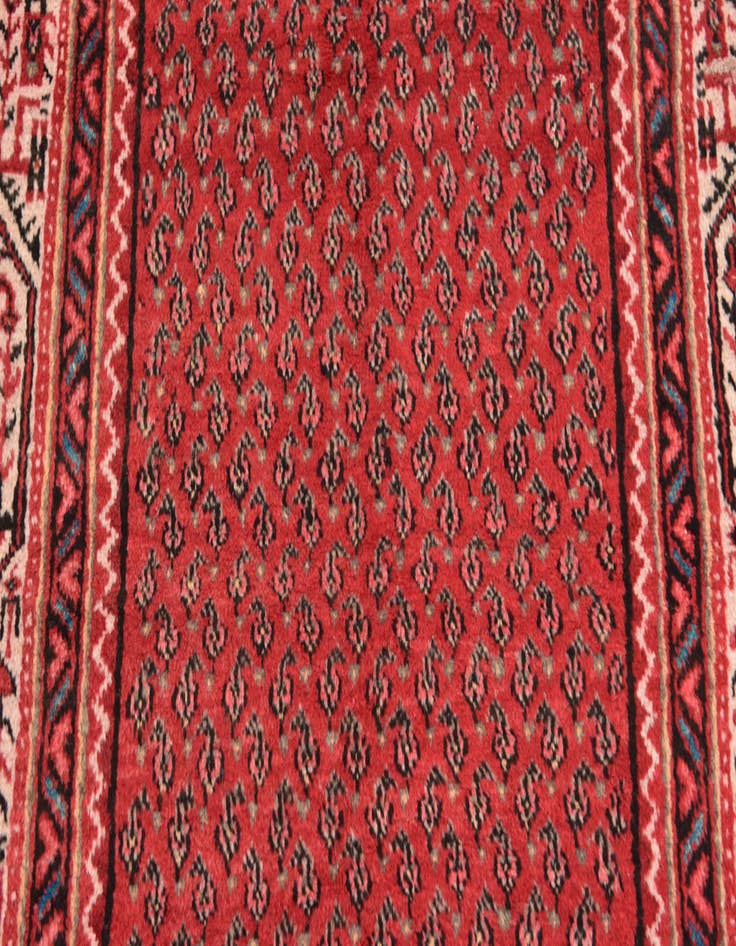 Detail image of  3' 6 x 10' 3  Hand Knotted Botemir Persian Wool Runner Rug