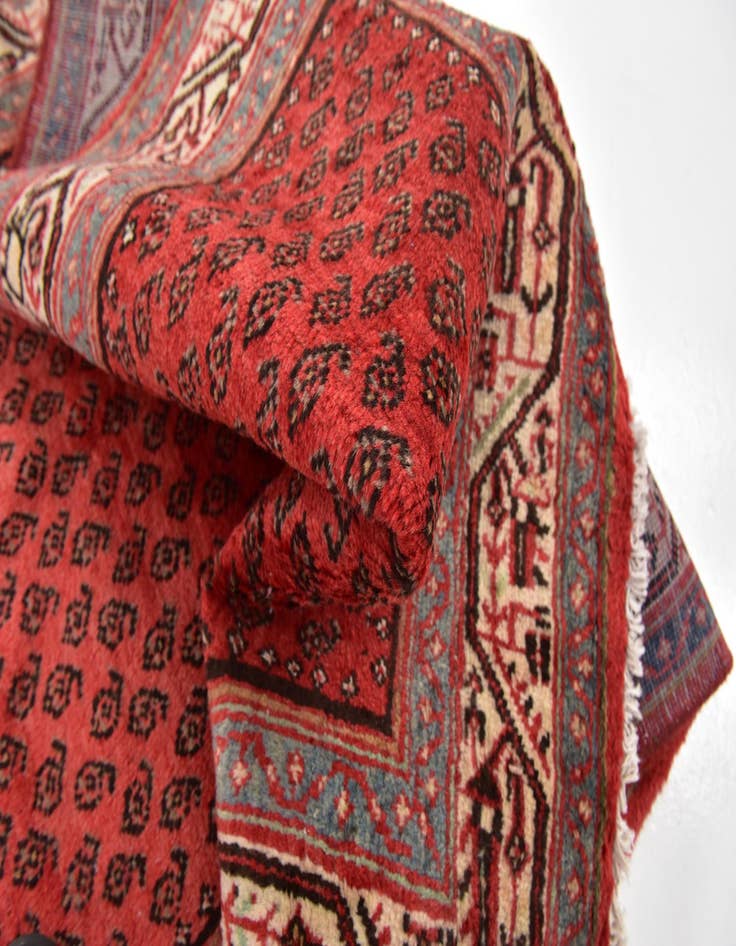 Detail image of  3' 7 x 10' 7  Hand Knotted Botemir Persian Wool Runner Rug