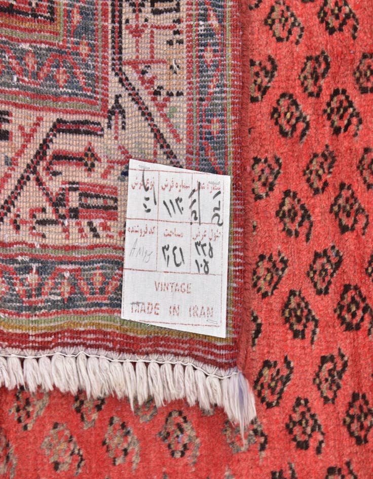 Detail image of  3' 7 x 10' 7  Hand Knotted Botemir Persian Wool Runner Rug