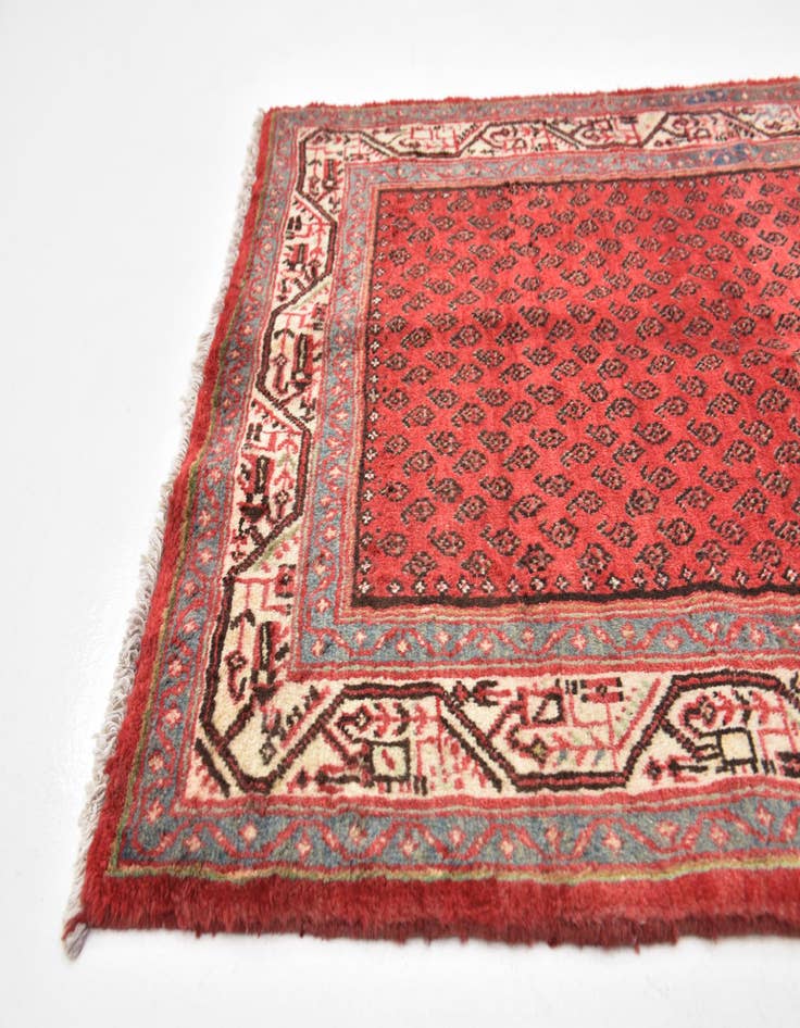 Detail image of  3' 7 x 10' 7  Hand Knotted Botemir Persian Wool Runner Rug