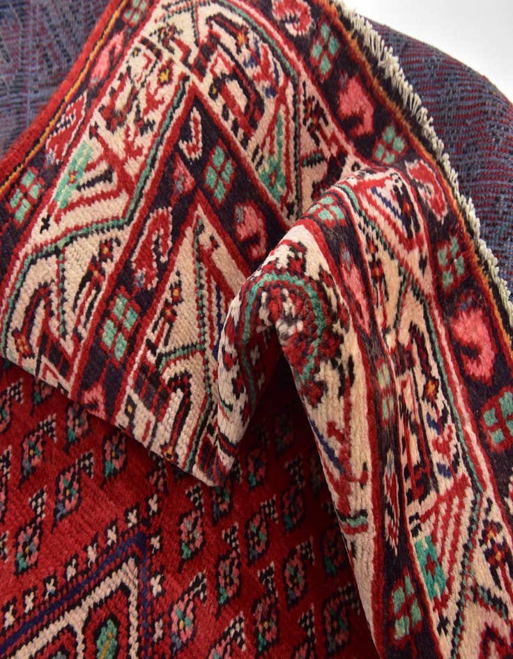 Detail image of  3' 7 x 10'  Hand Knotted Botemir Persian Wool Runner Rug