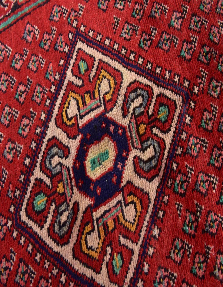 Detail image of  3' 7 x 10'  Hand Knotted Botemir Persian Wool Runner Rug