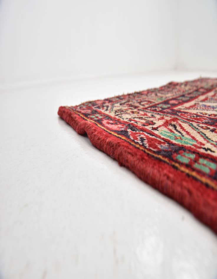 Detail image of  3' 7 x 10'  Hand Knotted Botemir Persian Wool Runner Rug