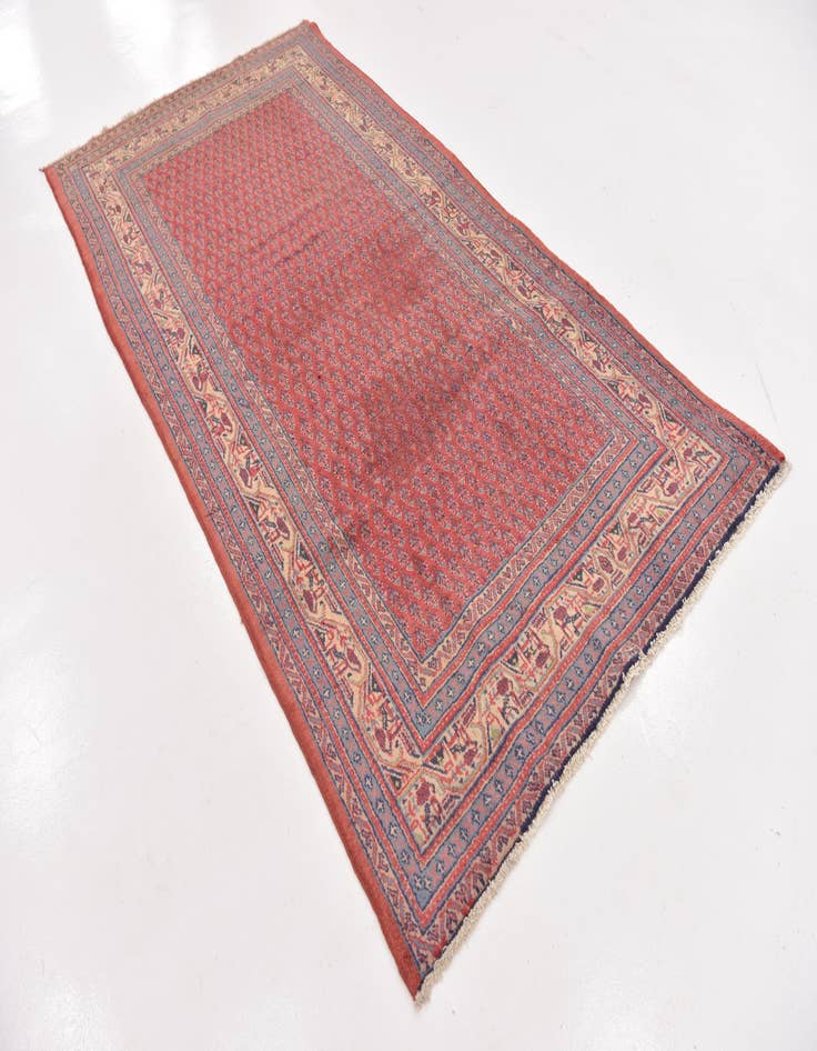 Detail image of  5' x 10'  Hand Knotted Botemir Persian Wool Runner Rug