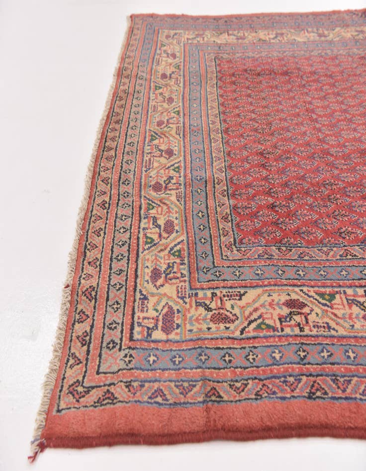 Detail image of  5' x 10'  Hand Knotted Botemir Persian Wool Runner Rug