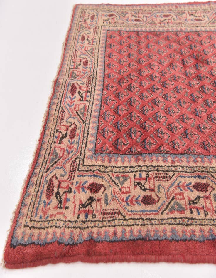 Detail image of  3' 9 x 10'  Hand Knotted Botemir Persian Wool Runner Rug