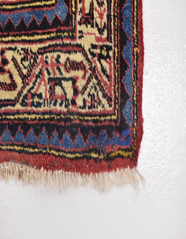 Detail image of 3' 6 x 10' Hand Knotted Botemir Persian Wool Runner Rug