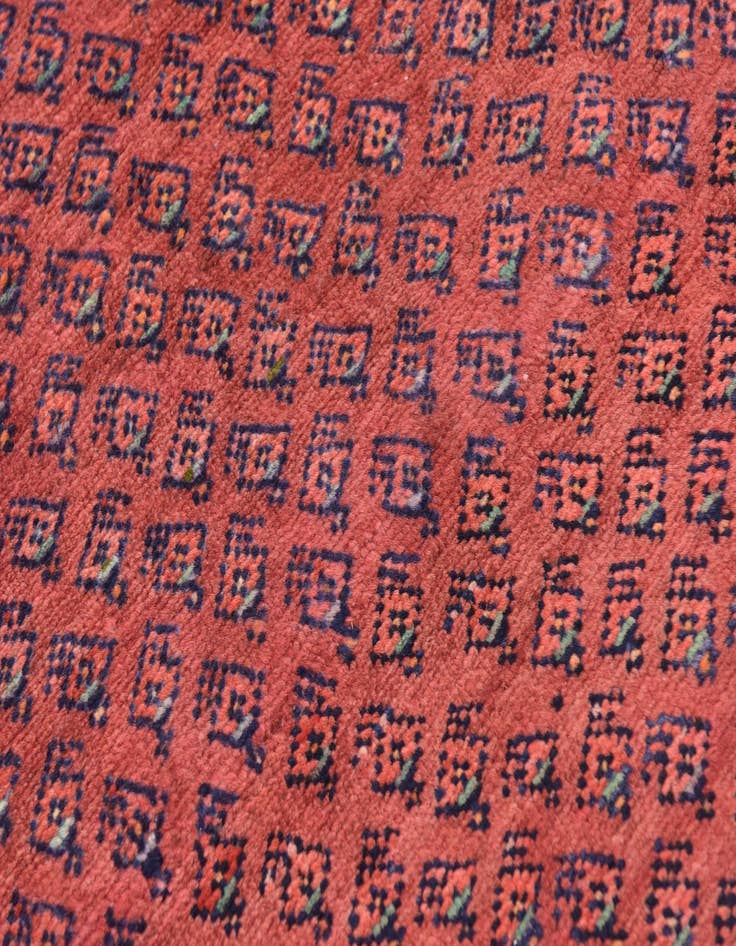 Detail image of  4' 2 x 9' 6  Hand Knotted Botemir Persian Wool Runner Rug