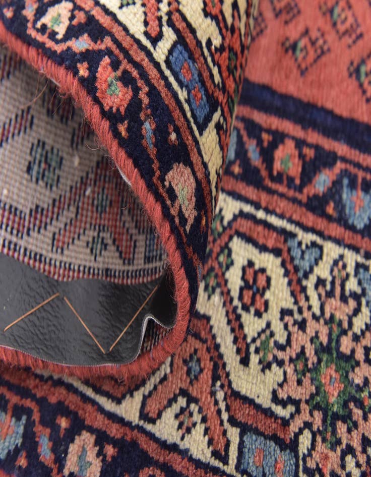 Detail image of  4' 2 x 9' 6  Hand Knotted Botemir Persian Wool Runner Rug