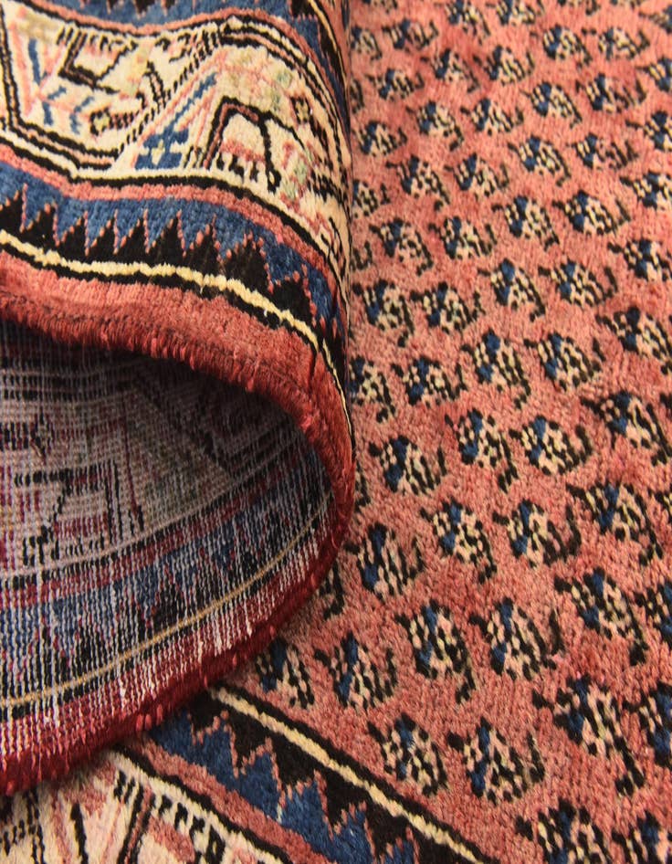 Detail image of 3' 6 x 10' 3 Hand Knotted Botemir Persian Wool Runner Rug