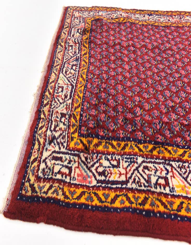 Detail image of  3' 10 x 9' 6  Hand Knotted Botemir Persian Wool Runner Rug