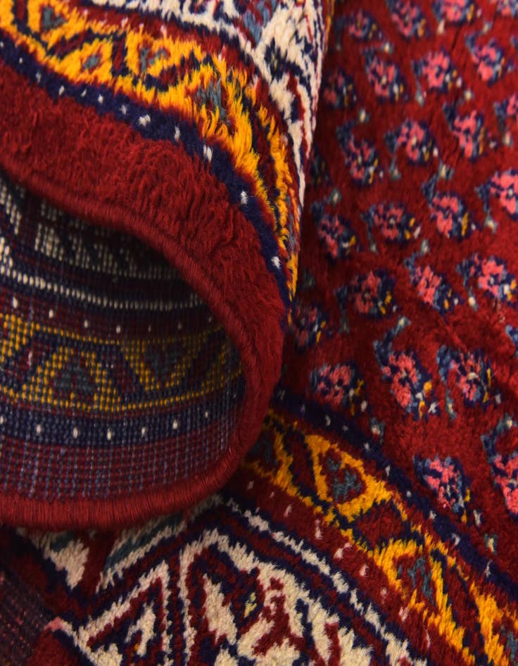 Detail image of  3' 10 x 9' 6  Hand Knotted Botemir Persian Wool Runner Rug