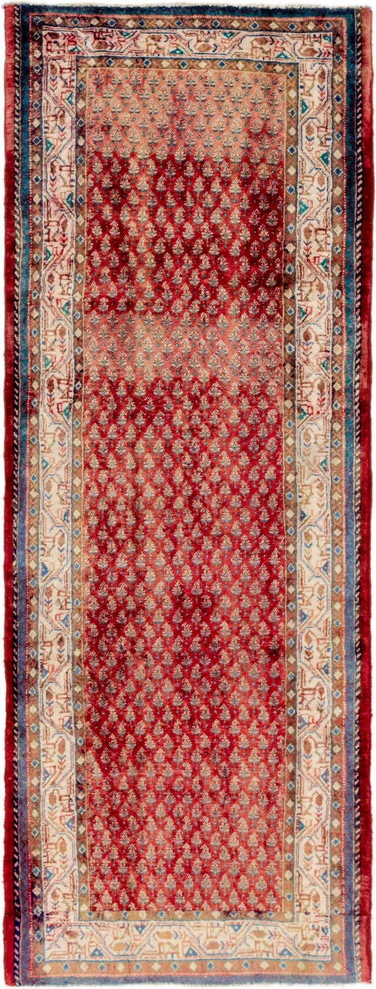 Primary image 3' 7 x 9' 8 Hand Knotted Botemir Persian Wool Runner Rug
