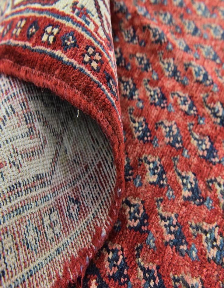 Detail image of  3' 7 x 9' 10  Hand Knotted Botemir Persian Wool Runner Rug