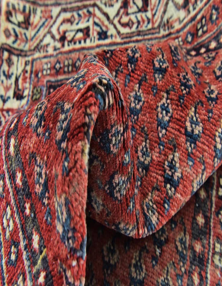 Detail image of  3' 7 x 9' 10  Hand Knotted Botemir Persian Wool Runner Rug