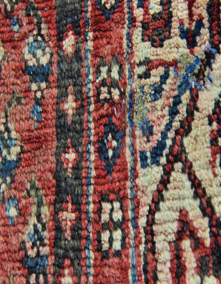 Detail image of  3' 7 x 9' 10  Hand Knotted Botemir Persian Wool Runner Rug