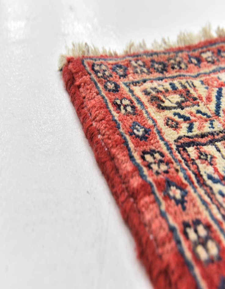 Detail image of  3' 7 x 9' 10  Hand Knotted Botemir Persian Wool Runner Rug