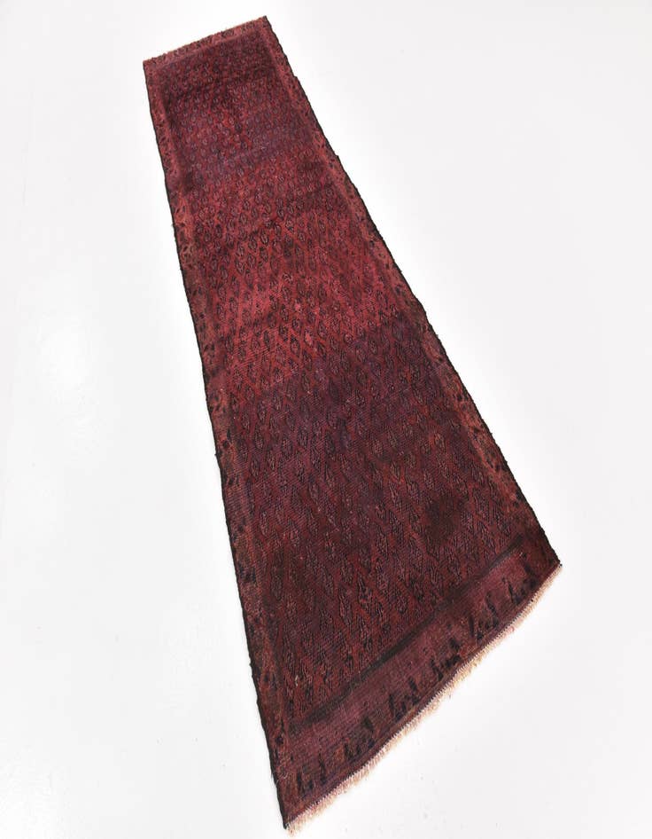 Detail image of  3' 3 x 10' 7  Hand Knotted Botemir Persian Wool Runner Rug