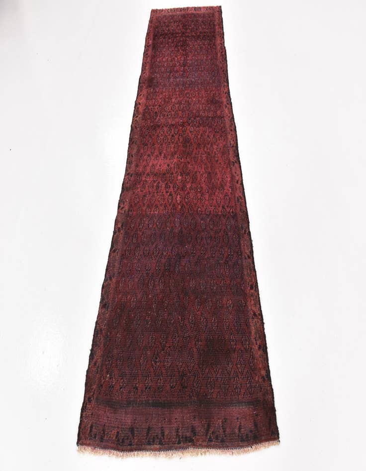 Detail image of  3' 3 x 10' 7  Hand Knotted Botemir Persian Wool Runner Rug