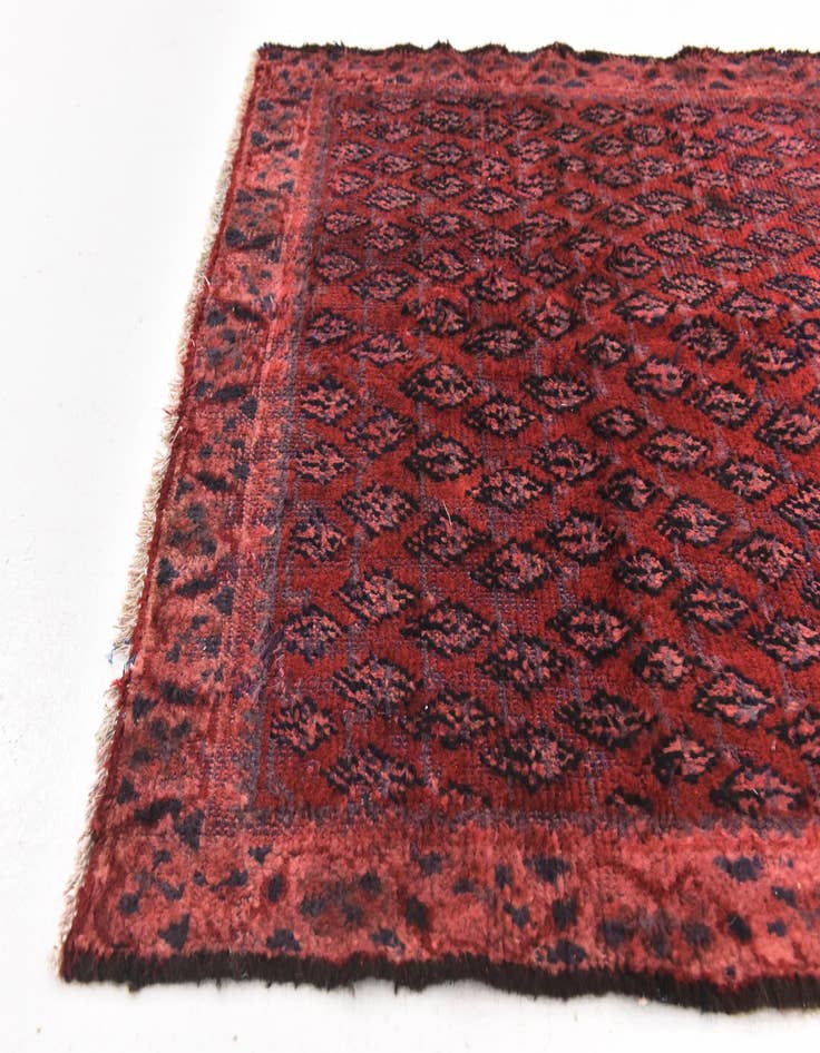 Detail image of  3' 3 x 10' 7  Hand Knotted Botemir Persian Wool Runner Rug