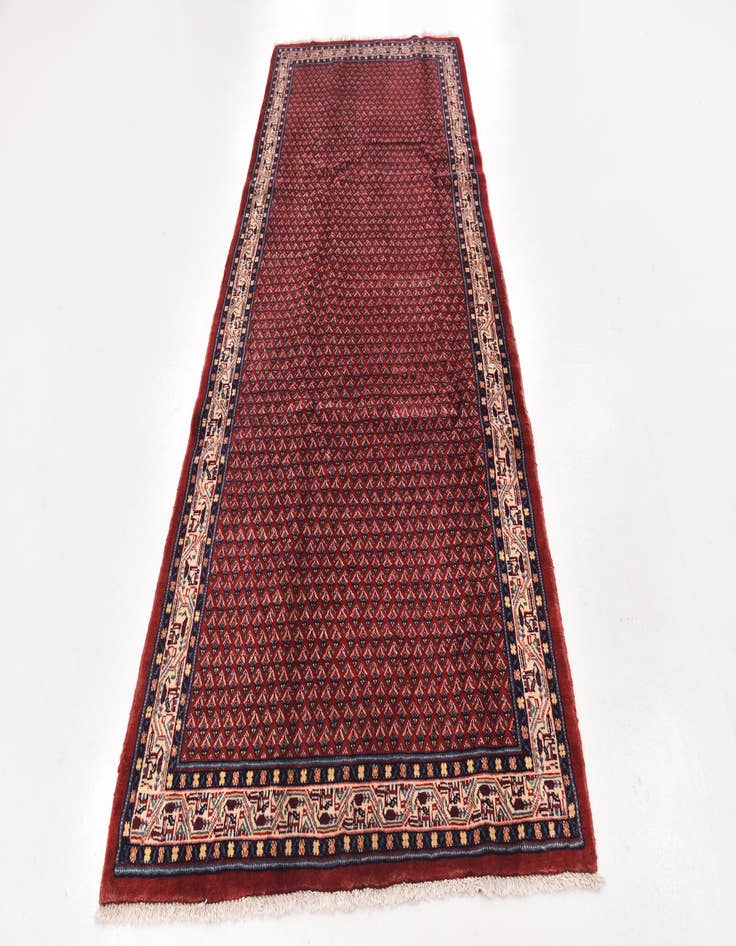 Detail image of  4' 4 x 10' 3  Hand Knotted Botemir Persian Wool Runner Rug