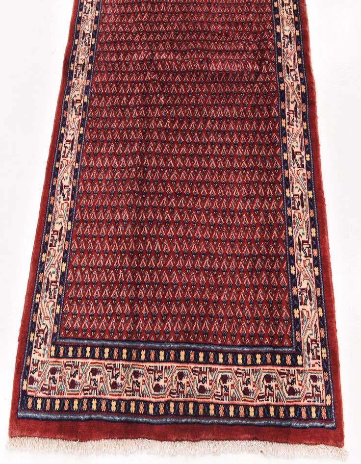 Detail image of  4' 4 x 10' 3  Hand Knotted Botemir Persian Wool Runner Rug