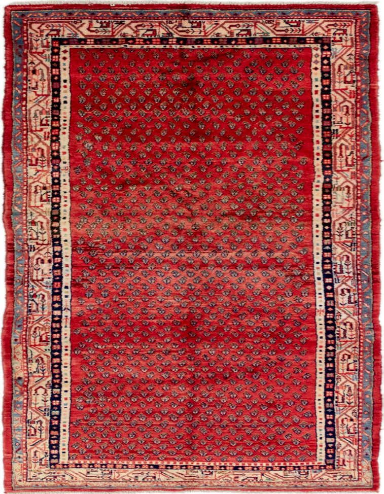 Primary image 4' 4 x 11' 2 Hand Knotted Botemir Persian Wool Runner Rug
