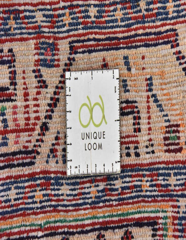 Detail image of  4' 10 x 9' 6  Hand Knotted Botemir Persian Wool Runner Rug