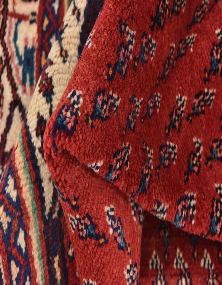 Detail image of  4' 10 x 9' 6  Hand Knotted Botemir Persian Wool Runner Rug