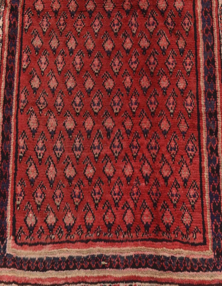 Detail image of  3' 6 x 10' 3  Hand Knotted Botemir Persian Wool Runner Rug