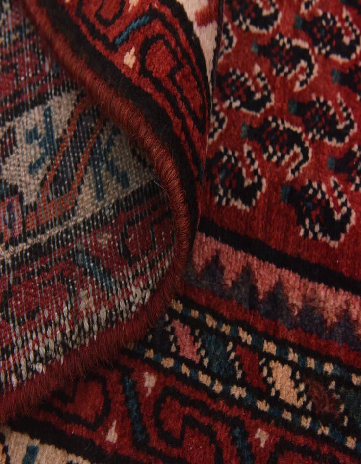 Detail image of  4' 2 x 9' 6  Hand Knotted Botemir Persian Wool Runner Rug