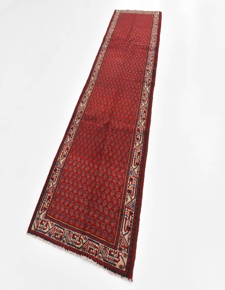 Detail image of  3' 6 x 10' 3  Hand Knotted Botemir Persian Wool Runner Rug