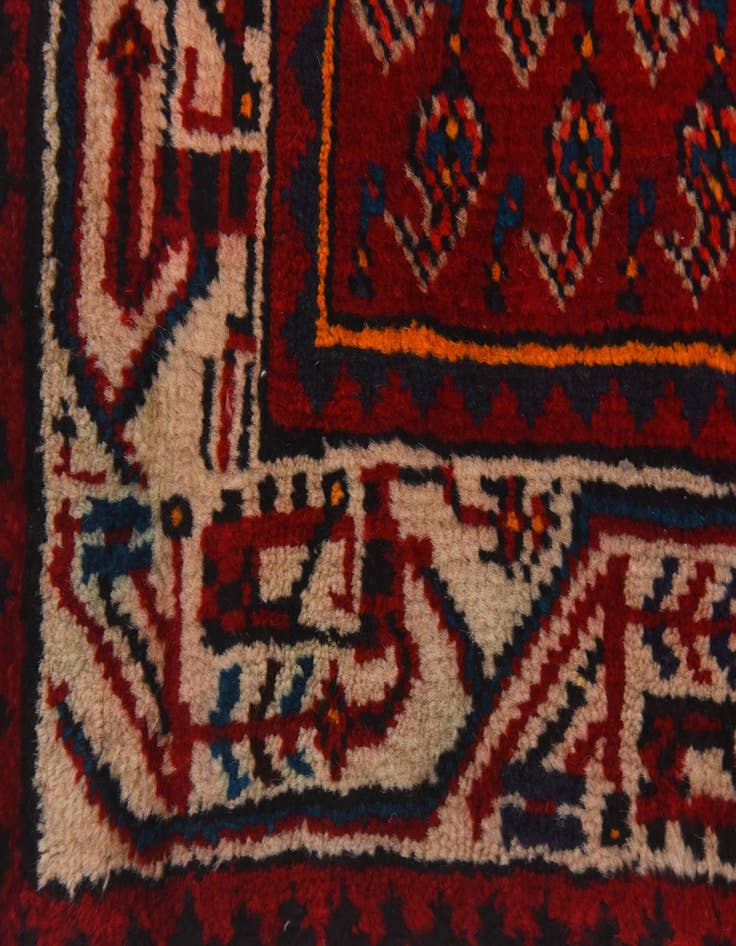 Detail image of  3' 6 x 10' 3  Hand Knotted Botemir Persian Wool Runner Rug